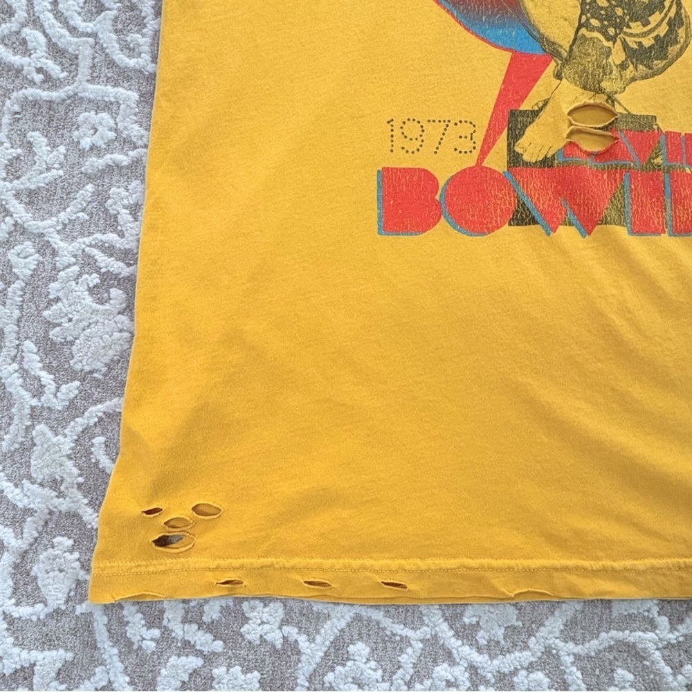 Dirty Cotton Scoundrels David Bowie Ziggy Stardust Tee - Minor Flaw - Picture 7 of 15